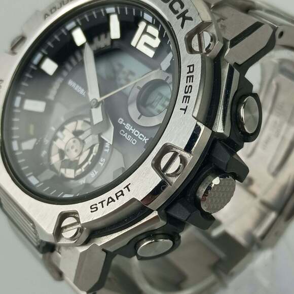 CASIO GSHOCK GSTEEL GSTB300 Series Watch (GSTB300SD1AJF) Gray Dial Silver Res... - Picture 4 of 9